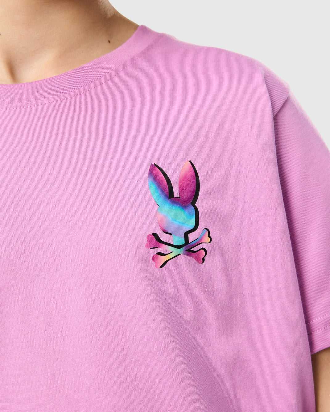 Polos Psycho Bunny Tyler Back Graphic Tee Violette Enfant | JQE-78466871